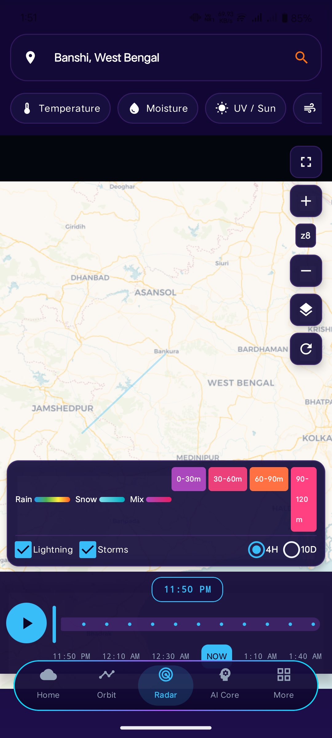 Screenshot 6 of Weather OS project